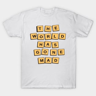 Mad World Text Pop Art T-Shirt